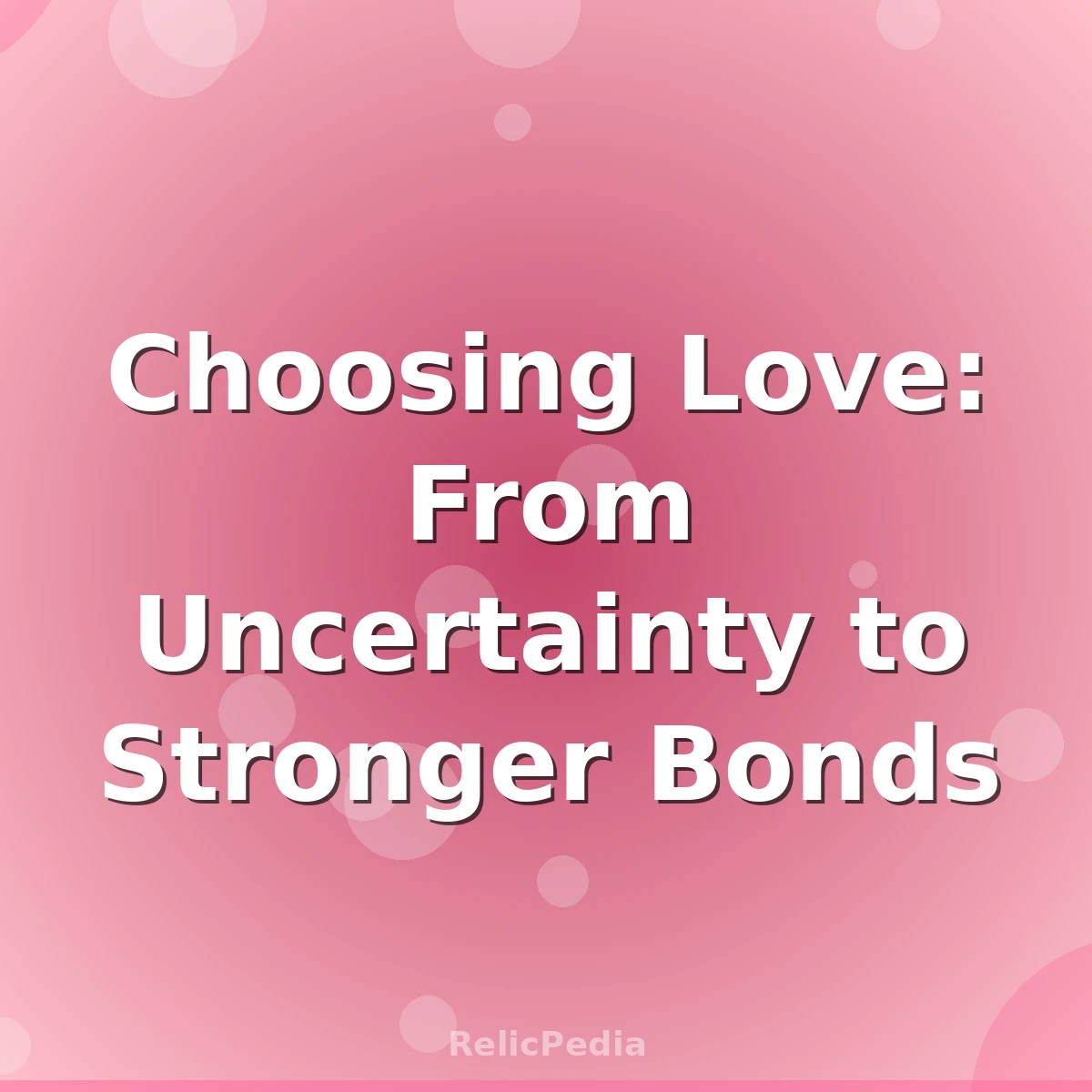 Choosing Love: From Uncertainty to Stronger Bonds
